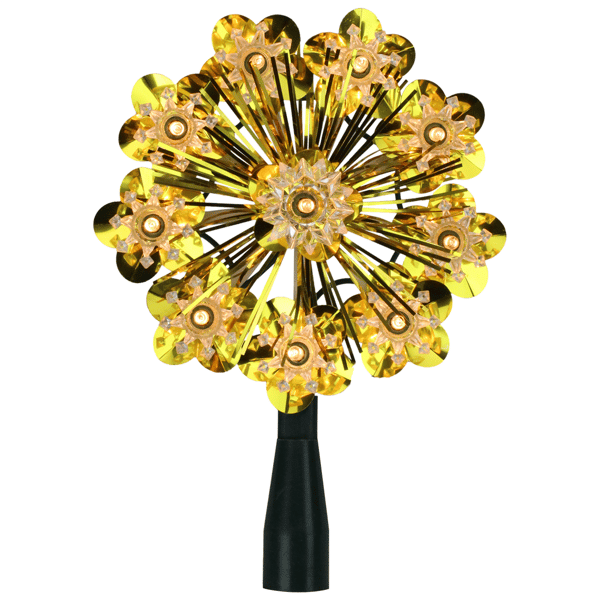 Northlight 5.5in. Gold Snowflake Starburst Christmas Tree Topper
