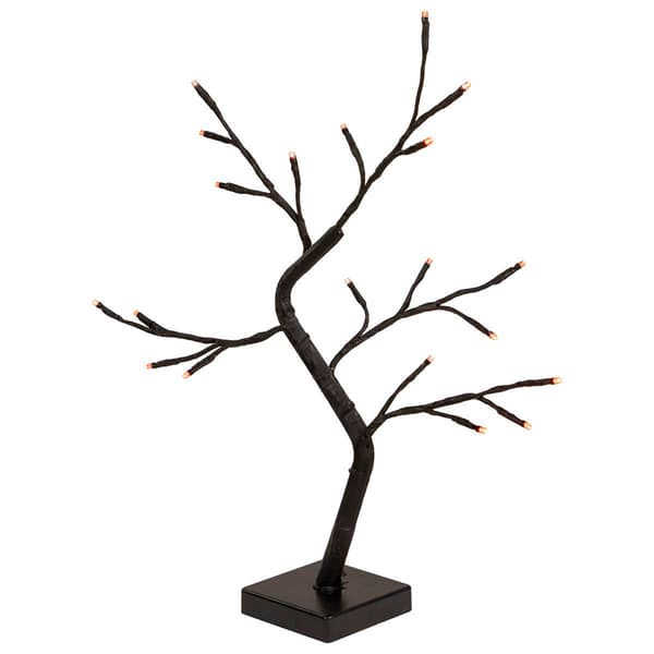 Northlight Seasonal 15in. LED Black Weeping Halloween Twig Tree