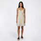 Juniors No Comment Crochet Bodice Smock Back Tier Skater Dress - image 1