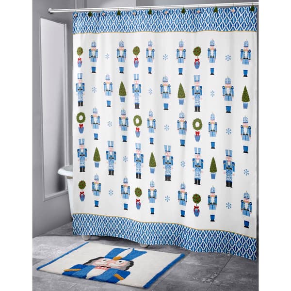 Avanti Nutcracker Trellis Shower Curtain