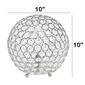Lalia Home Elipse Medium 10in. Metal/Crystal Round Orb Table Lamp - image 6