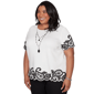 Plus Size Alfred Dunner Crowd Pleaser Scalloped Paisley Blouse - image 3