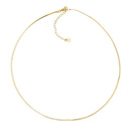 Roman Gold-Tone Herringbone Chain Necklace