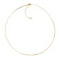 Roman Gold-Tone Herringbone Chain Necklace - image 1