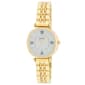Womens BCBG Gold Oval Mother of Pearl Watch - BCBG009YG - image 1