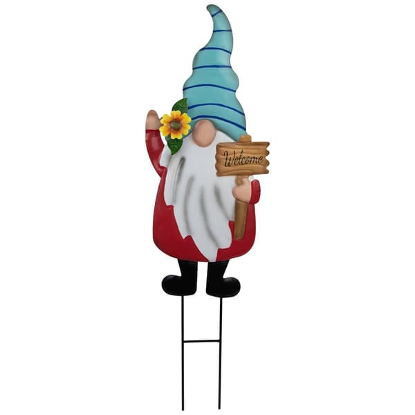 Northlight Seasonal Welcome Gnome Garden Stake