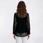 Womens Nanette Lepore Long Sleeve Lace Overlay Button Down Blouse - image 3