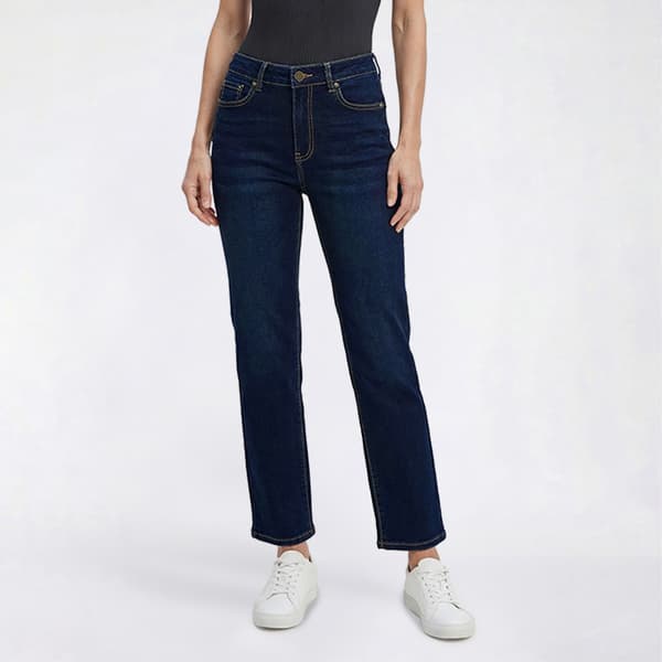 Petite Bleu Denim Straight Leg Jeans - image 