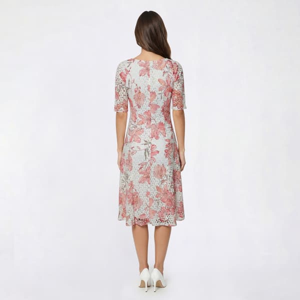 Womens Rabbit Rabbit Rabbit Floral Crochet Fit & Flare Dress