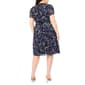 Plus Size MSK Short Sleeve Ditsy Floral Chiffon A-Line Dress - image 4