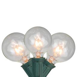 Northlight Seasonal Clear G50 Globe Patio Lights Set