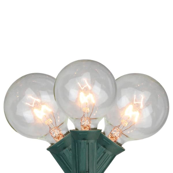 Northlight Seasonal Clear G50 Globe Patio Lights Set - image 