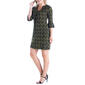 Womens 24/7 Comfort Apparel Shades of Green Shift Dress - image 3