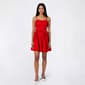 Juniors Trixxi Embossed Floral Double Bow Skater Dress - image 1