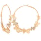 Jessica Simpson Yellow Gold Butterfly Hoop Earrings - image 1
