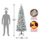National Tree 7.5ft Acacia Medium Flocked Christmas Tree - image 4