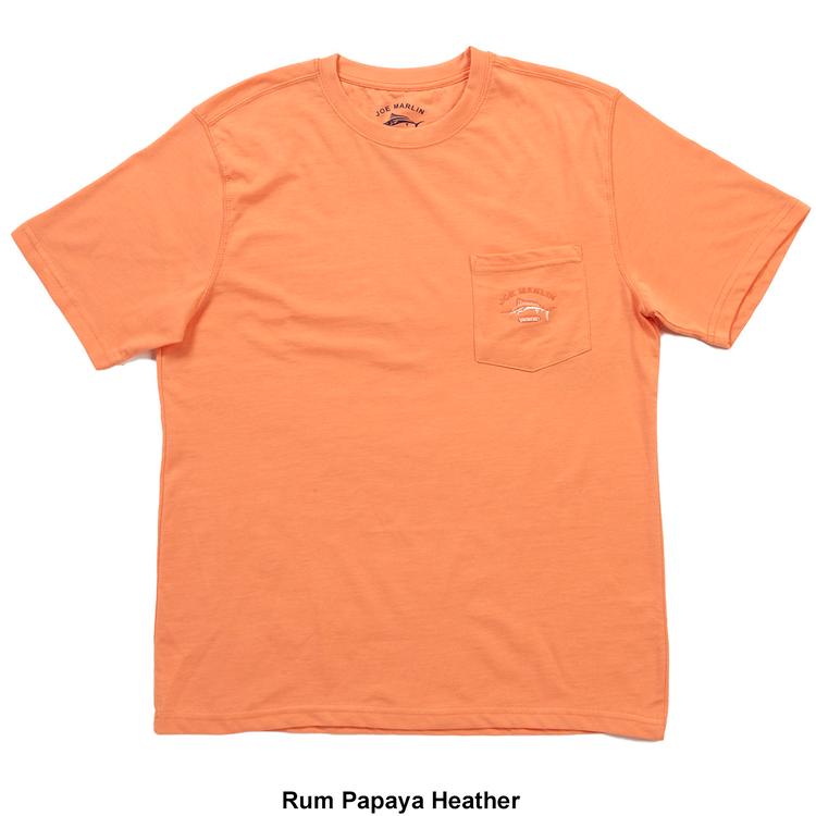 Mens Joe Marlin Embroidered Pocket Tee