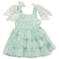 Toddler Girl Rare Editions Sleeveless Iridescent Heart Mesh Dress - image 1