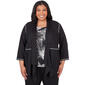 Plus Size Alfred Dunner Opposites Attract Variegated Rib 2Fer Top - image 1