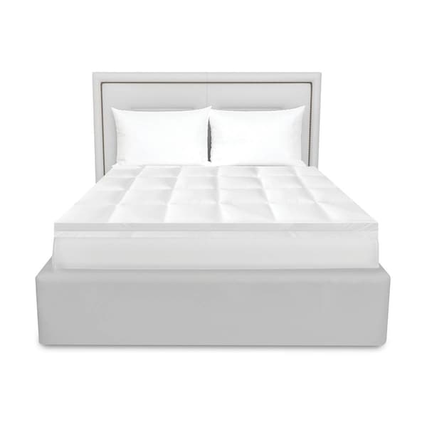 Bodipedic&#8482; 4in. Hybrid Foam & Fiber Mattress Topper