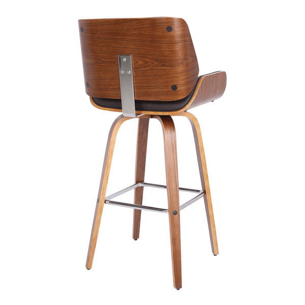 Armen Living Tyler Counter Height Swivel Faux Leather Barstool