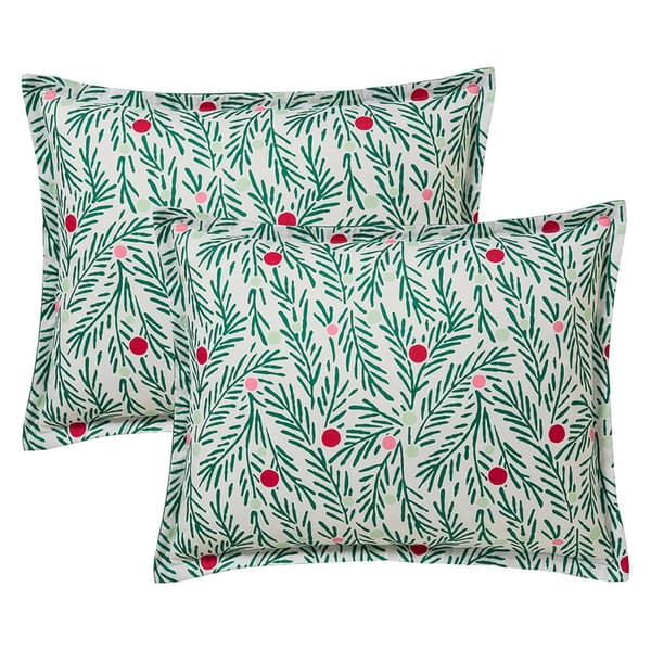 Hallmark Green Branches 4pc. Holiday Comforter Set