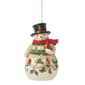 Jim Shore Heartwood Creek Snowman w/ Cardinal Christmas Ornament - image 1