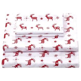 Ashley Cooper&#40;tm&#41; Patterned Reindeer Percale Sheet Set