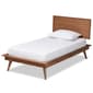 Baxton Studio Karine Walnut Brown Finished Wood Platform Bed - image 1