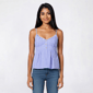 Juniors Love Tree Pinstripe Babydoll Camisole - image 1
