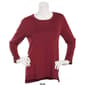 Plus Size Retrology Crew Neck Button Sleeve Side Slit Sweater - image 11