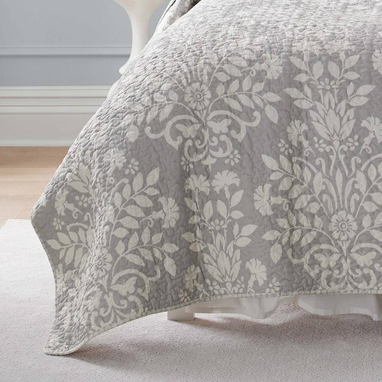 Laura Ashley® Rowland 136 Thread Count Reversible Quilt Set