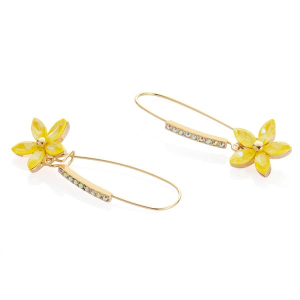 Betsey Johnson Garden Glam Daisy Drop Earrings