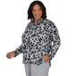 Plus Size Ruby Rd. Premium Cozy Knit Leopard Cowl Neck Sweater - image 3