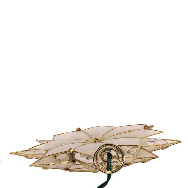 Kurt Adler 10-Light Arabesque Capiz Star Treetop