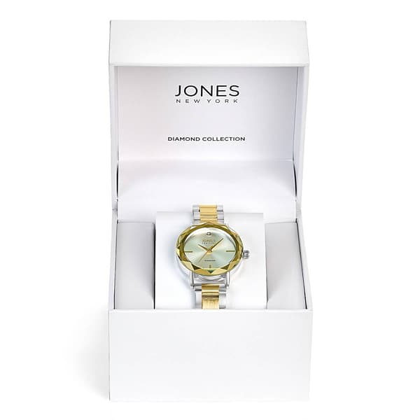 Womens Jones New York Two-Tone Sunray Dial Watch - 15184S-42-B34