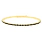 Athra 14kt. Gold over Brass & Black Crystal Coil Bracelet - image 1