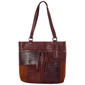 Great American Leatherworks Paneled Collage Tote - image 1