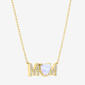 Gemstone Classics™  Lab Grown Opal & White Sapphire Mom Necklace - image 2