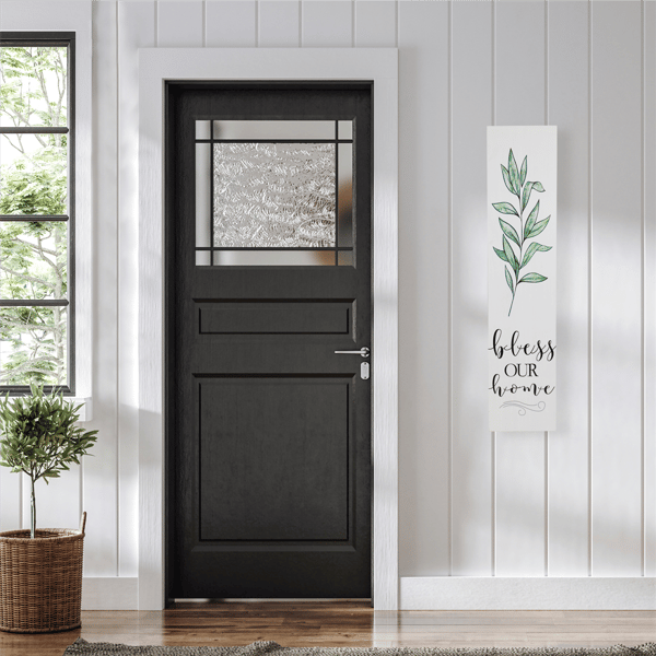 Northlight 36in. Bless Our Home Wooden Porch Board Sign
