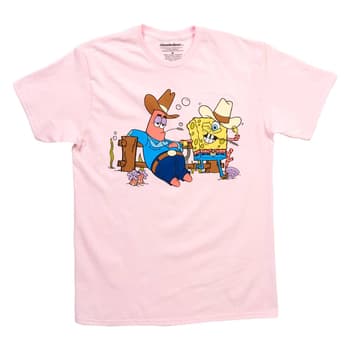 Nickelodeon Young Mens Nickelodeon Spongebob Cowboy Graphic Tee XL Light Pink | Boscov's