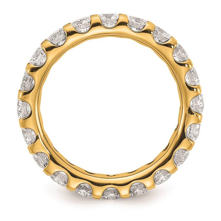 Pure Fire 14kt. Yellow Gold Lab Grown Diamond Eternity Band