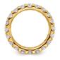 Pure Fire 14kt. Yellow Gold Lab Grown Diamond Eternity Band - image 3