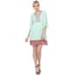 Womens White Mark Elbow Sleeve Embroidered Dress - image 2