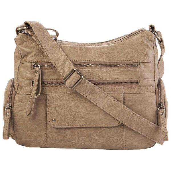 Bueno Croc Washed Hobo - image 