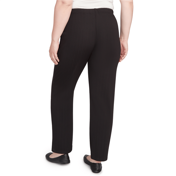 Petite Alfred Dunner Business As Usual Rib Short Length Pants