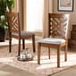 Baxton Studio Caron Grey/Walnut Brown Wood Dining Chairs-Set of 2 - image 6