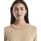 Petite Rafaella® Elbow Sleeve Diamond Stitch Sweater - image 3