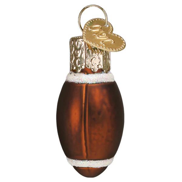 Old World Christmas Mini Football Glass Ornament