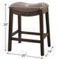 New Ridge Home Goods Sadie Weathered Wood Counter-Height Barstool - image 5